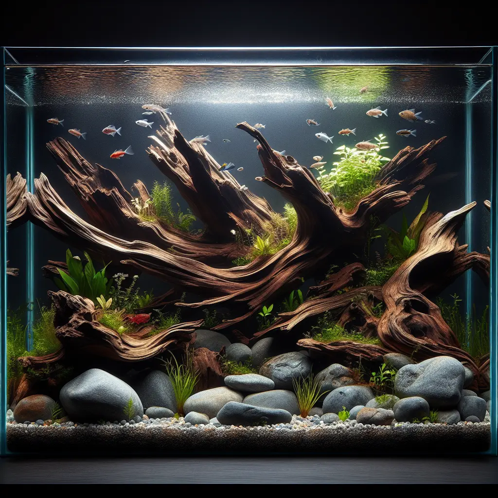 Representation of Mastering the Art of Hardscape Layout in Aquascaping